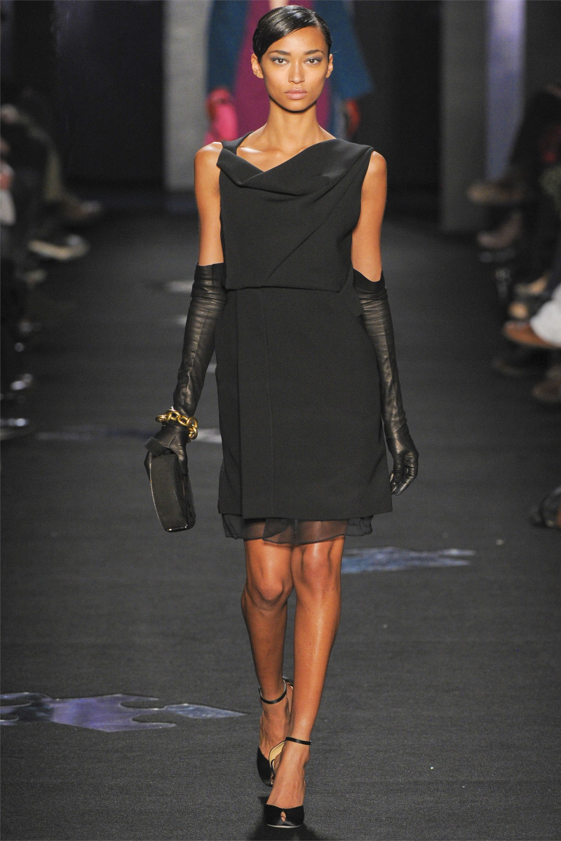 Anais Mali featured in  the Diane Von Furstenberg fashion show for Autumn/Winter 2012