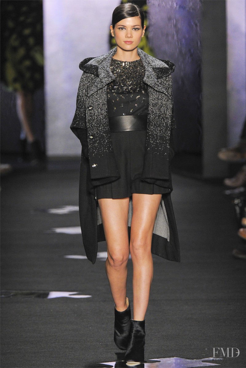 Sheila Marquez featured in  the Diane Von Furstenberg fashion show for Autumn/Winter 2012