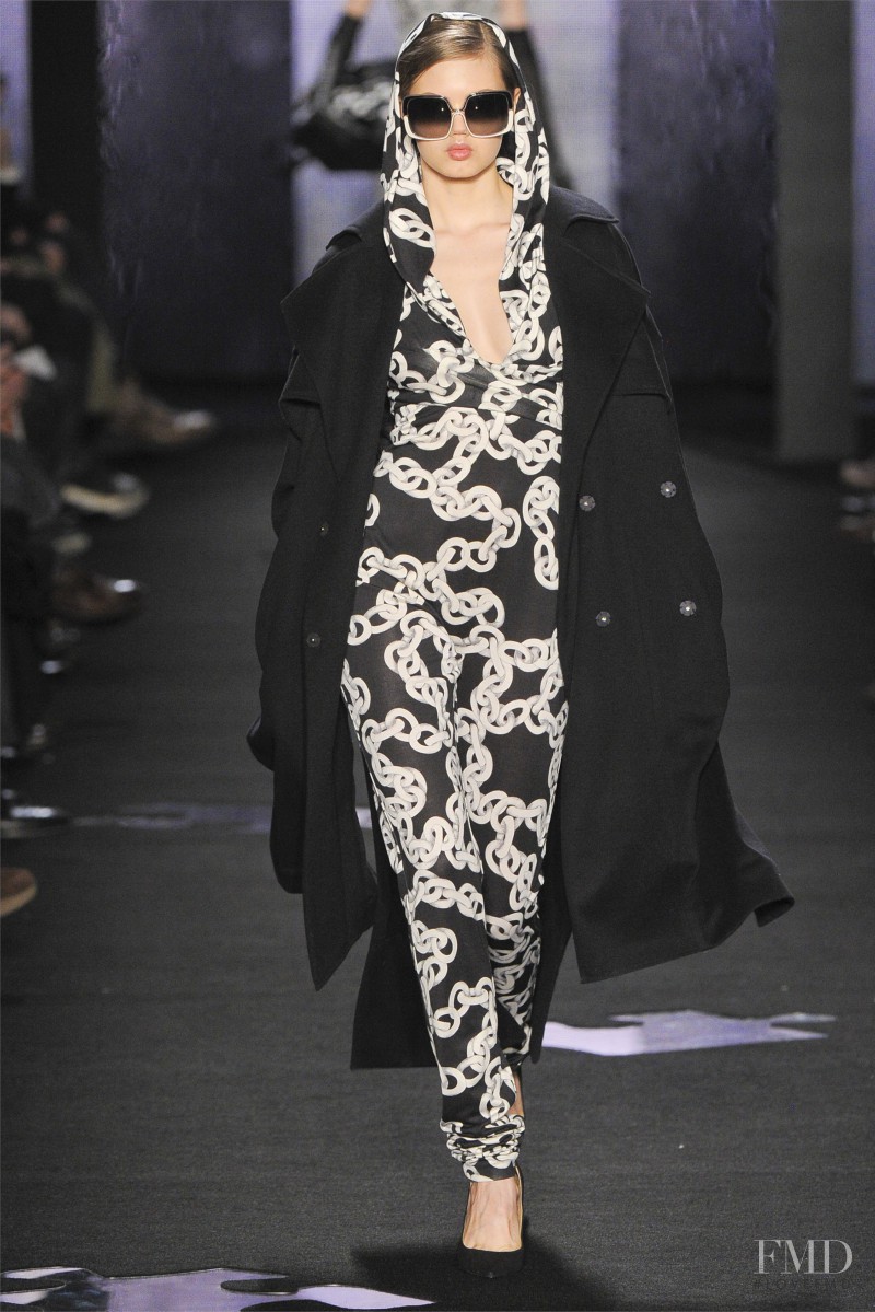 Lindsey Wixson featured in  the Diane Von Furstenberg fashion show for Autumn/Winter 2012