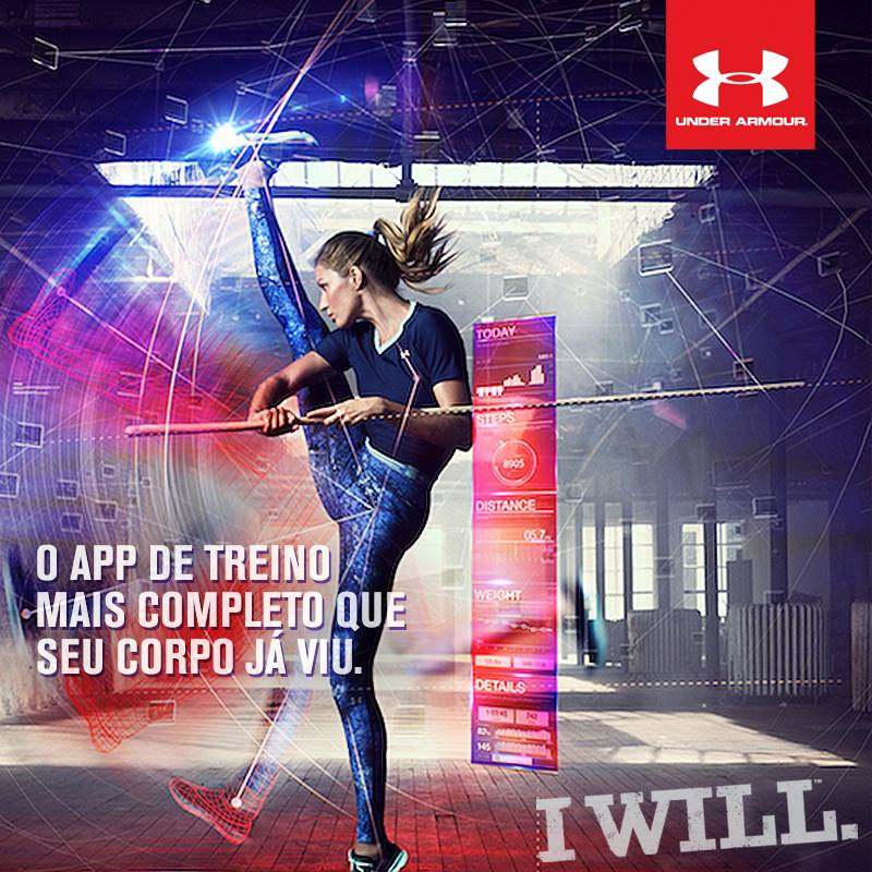 Gisele Bundchen featured in  the Under Armour advertisement for Autumn/Winter 2014