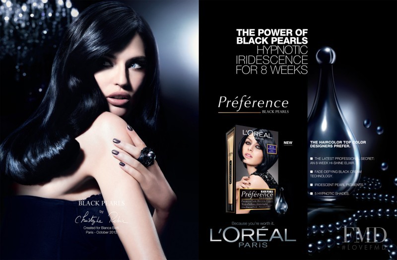 Bianca Balti featured in  the L\'Oreal Paris Préférence Blondissmes advertisement for Autumn/Winter 2012