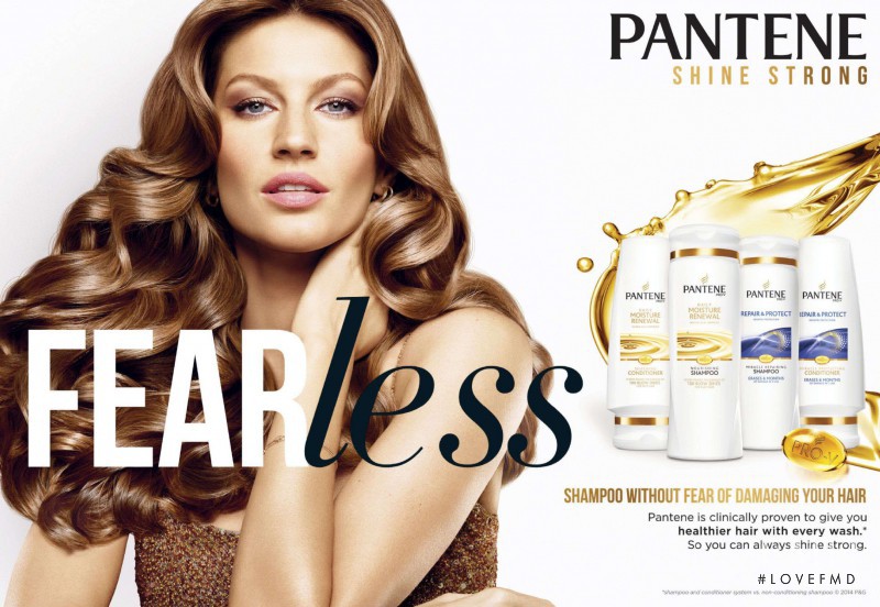 Gisele Bundchen featured in  the Pantene Shine Strong advertisement for Autumn/Winter 2014