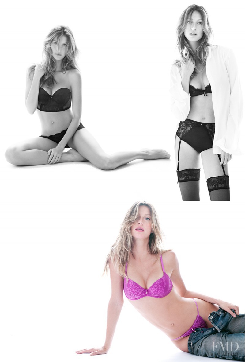 Gisele Bundchen featured in  the Gisele BÃ¼ndchen Intimates advertisement for Spring/Summer 2014