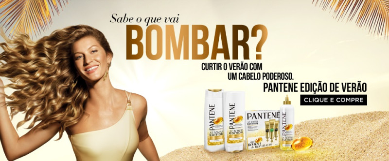 Gisele Bundchen featured in  the Pantene Brasil advertisement for Spring/Summer 2014