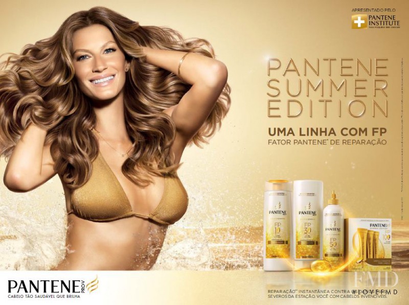 Gisele Bundchen featured in  the Pantene Brasil advertisement for Spring/Summer 2014