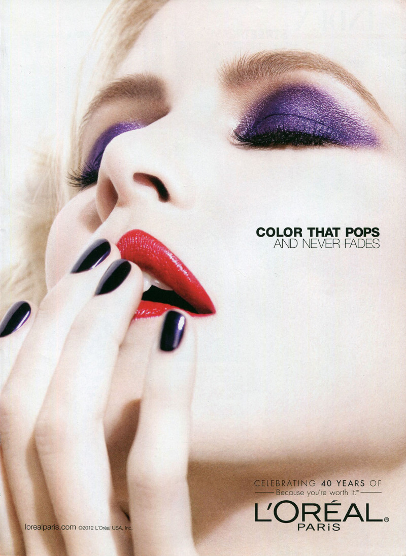 Claudia Schiffer featured in  the L\'Oreal Paris Le Rouge Infallible  advertisement for Spring/Summer 2011