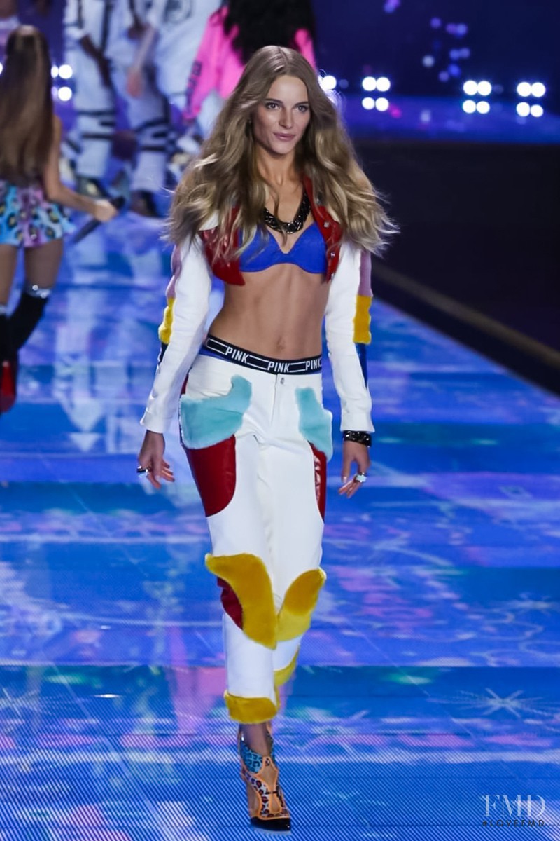 Ieva Laguna featured in  the Victoria\'s Secret fashion show for Christmas 2014