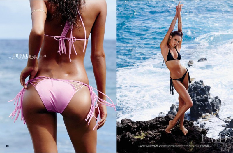 Candice Swanepoel featured in  the Victoria\'s Secret Swim Swim V1 catalogue for Spring/Summer 2015
