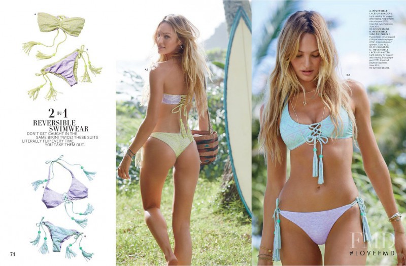 Candice Swanepoel featured in  the Victoria\'s Secret Swim Swim V1 catalogue for Spring/Summer 2015