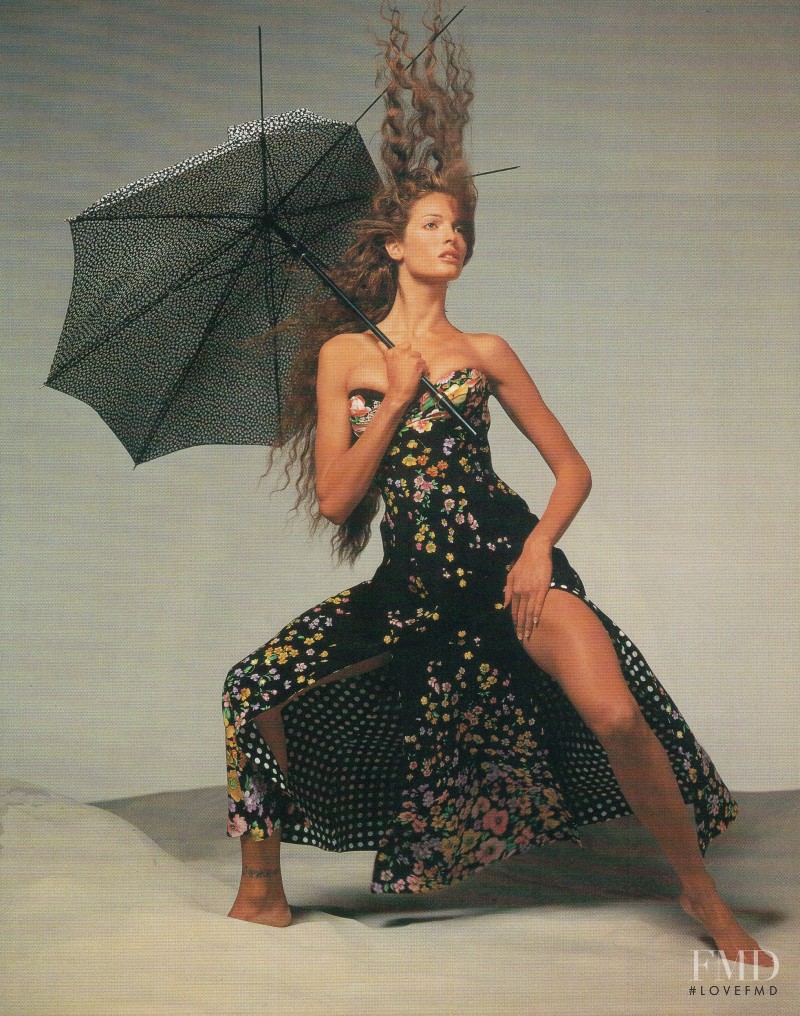 Stephanie Seymour featured in  the Versace advertisement for Spring/Summer 1993
