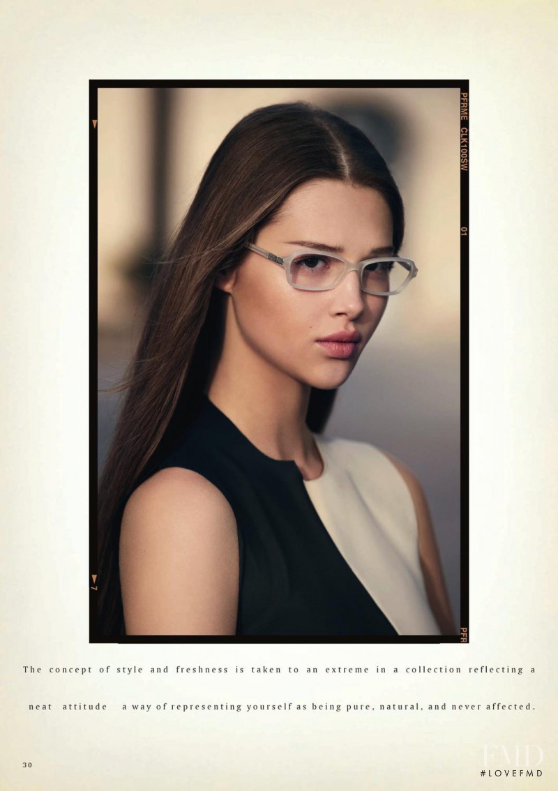 Anais Pouliot featured in  the Emporio Armani catalogue for Spring/Summer 2013