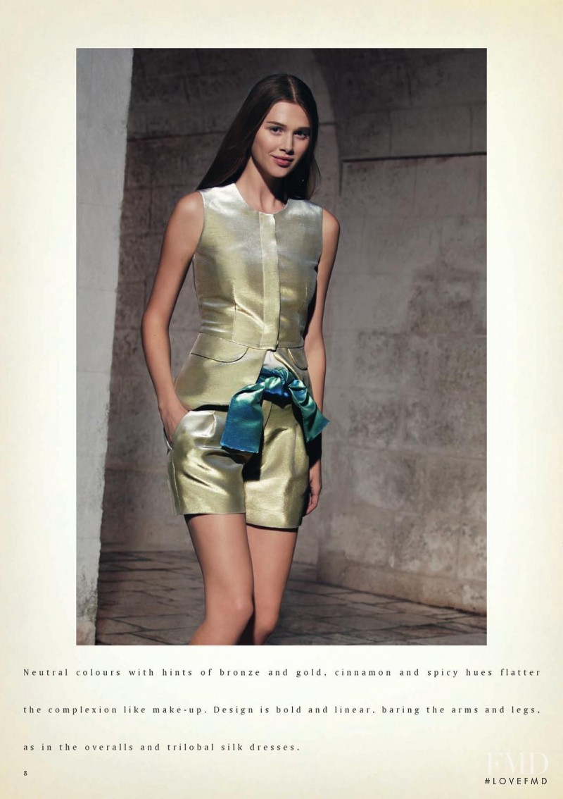 Anais Pouliot featured in  the Emporio Armani catalogue for Spring/Summer 2013