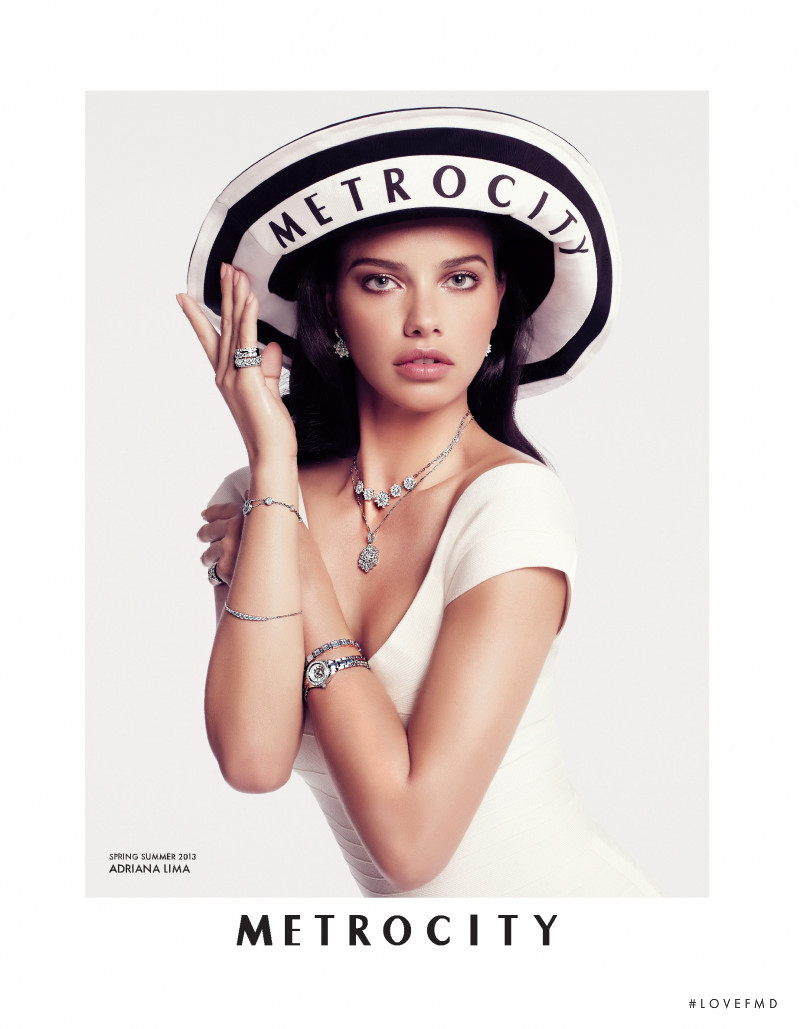 Adriana Lima featured in  the Metrocity advertisement for Spring/Summer 2013