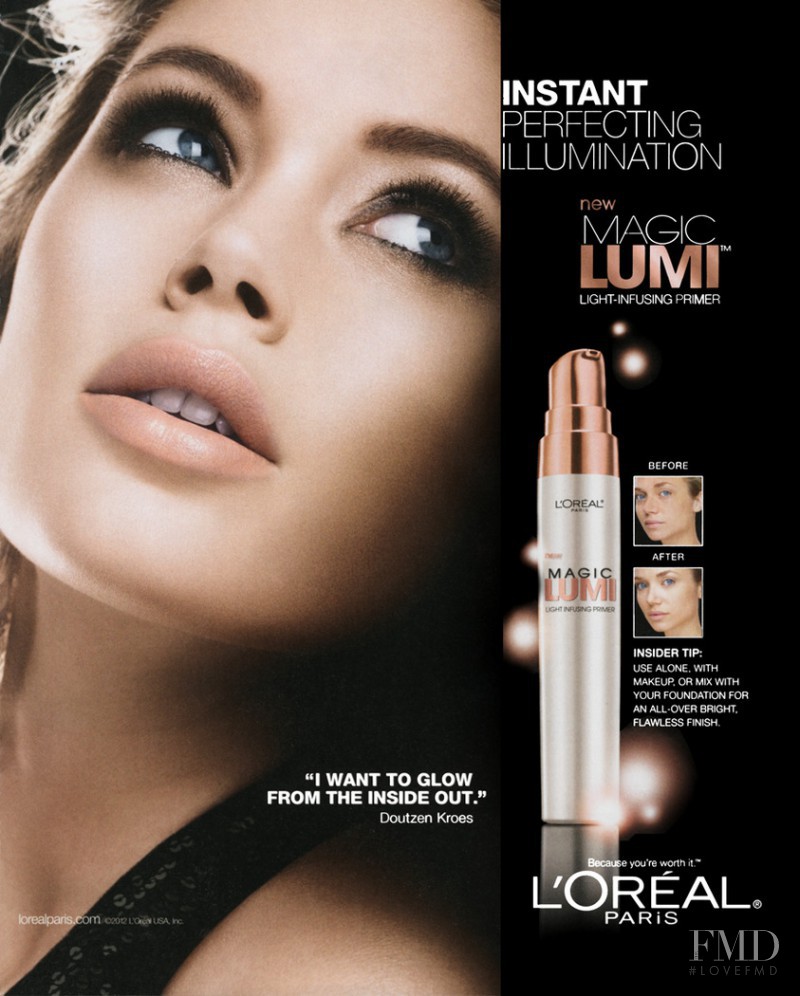 Doutzen Kroes featured in  the L\'Oreal Paris Magic Lumi advertisement for Spring 2012