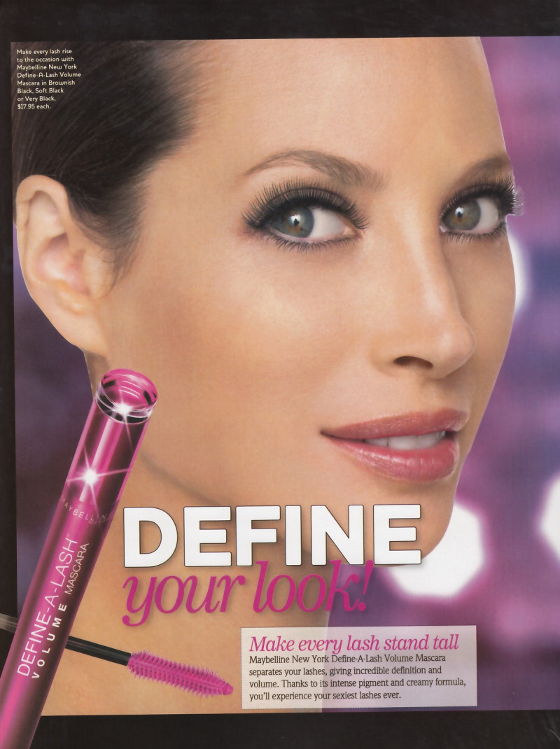 Christy Turlington featured in  the Maybelline advertisement for Spring/Summer 2010