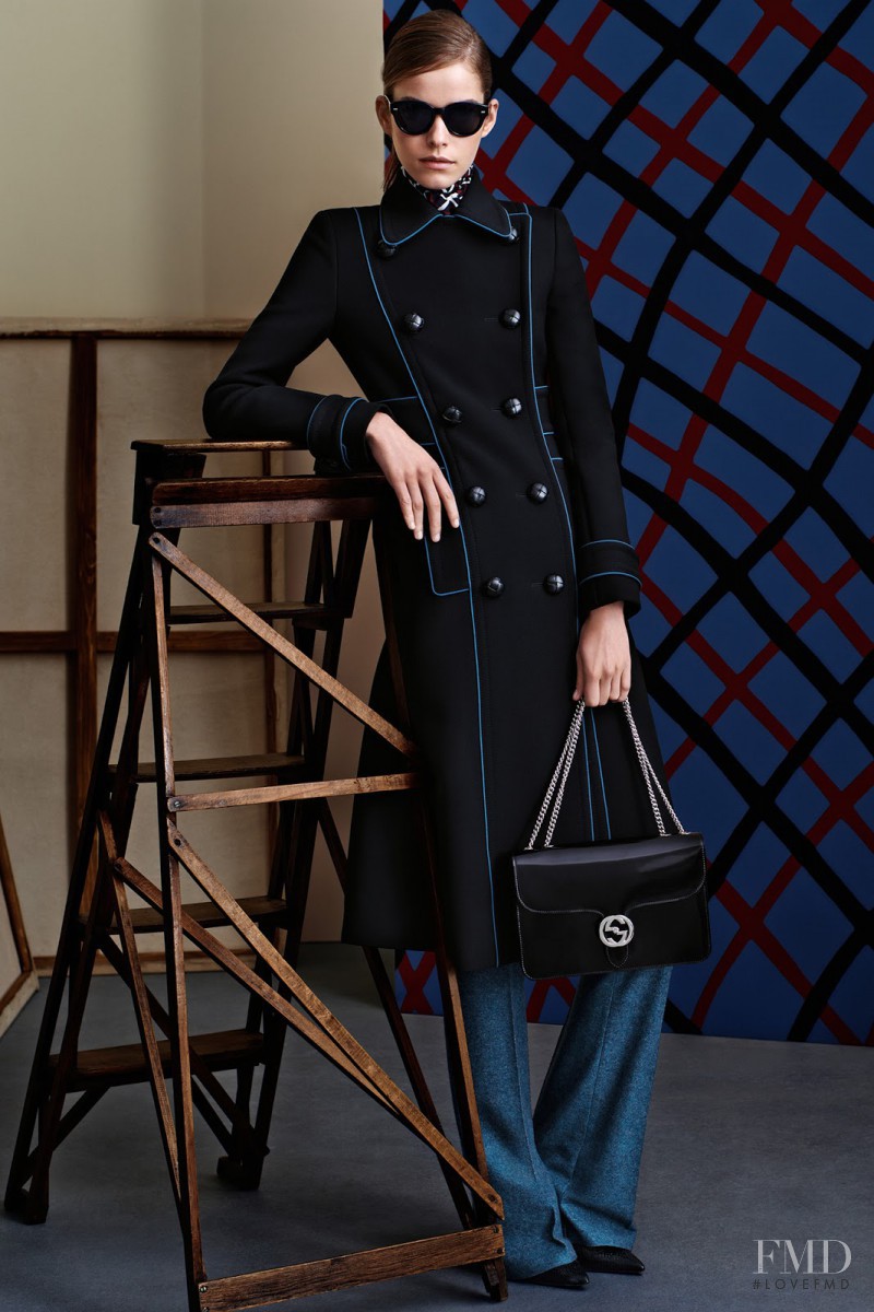 Alexandra Hochguertel featured in  the Gucci fashion show for Pre-Fall 2015