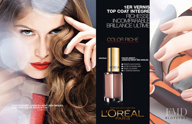 Laetitia Casta featured in  the L\'Oreal Paris Color Rich advertisement for Summer 2012