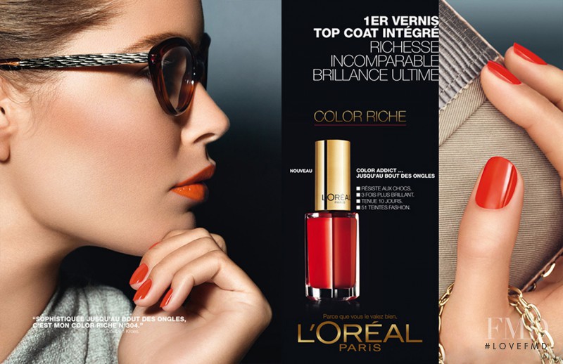 Doutzen Kroes featured in  the L\'Oreal Paris Color Rich advertisement for Summer 2012