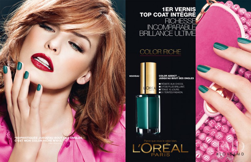 Milla Jovovich featured in  the L\'Oreal Paris Color Rich advertisement for Summer 2012