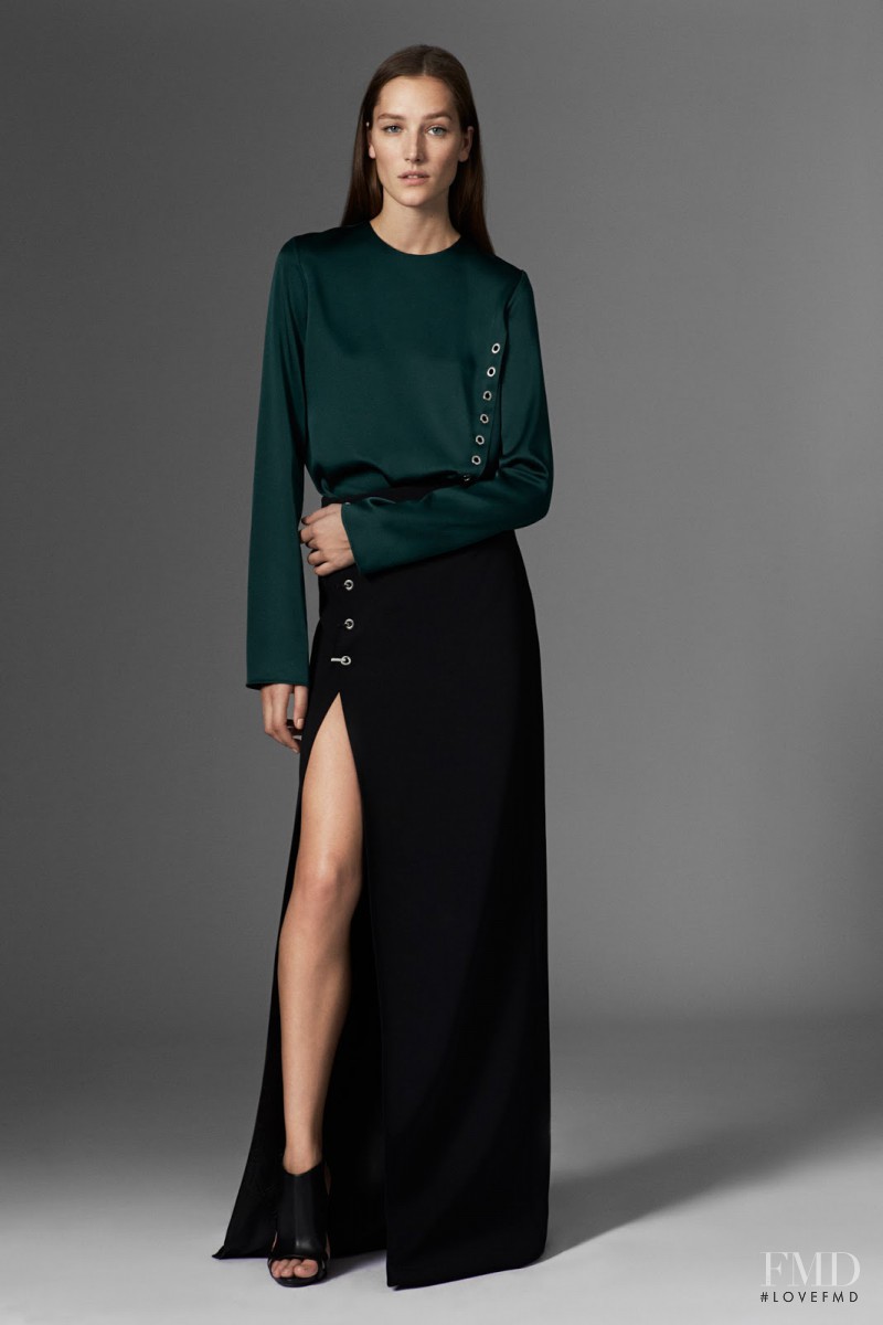 Joséphine Le Tutour featured in  the Mugler fashion show for Pre-Fall 2015