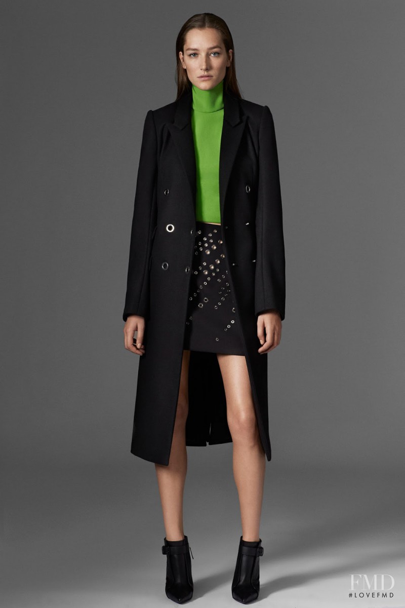 Joséphine Le Tutour featured in  the Mugler fashion show for Pre-Fall 2015