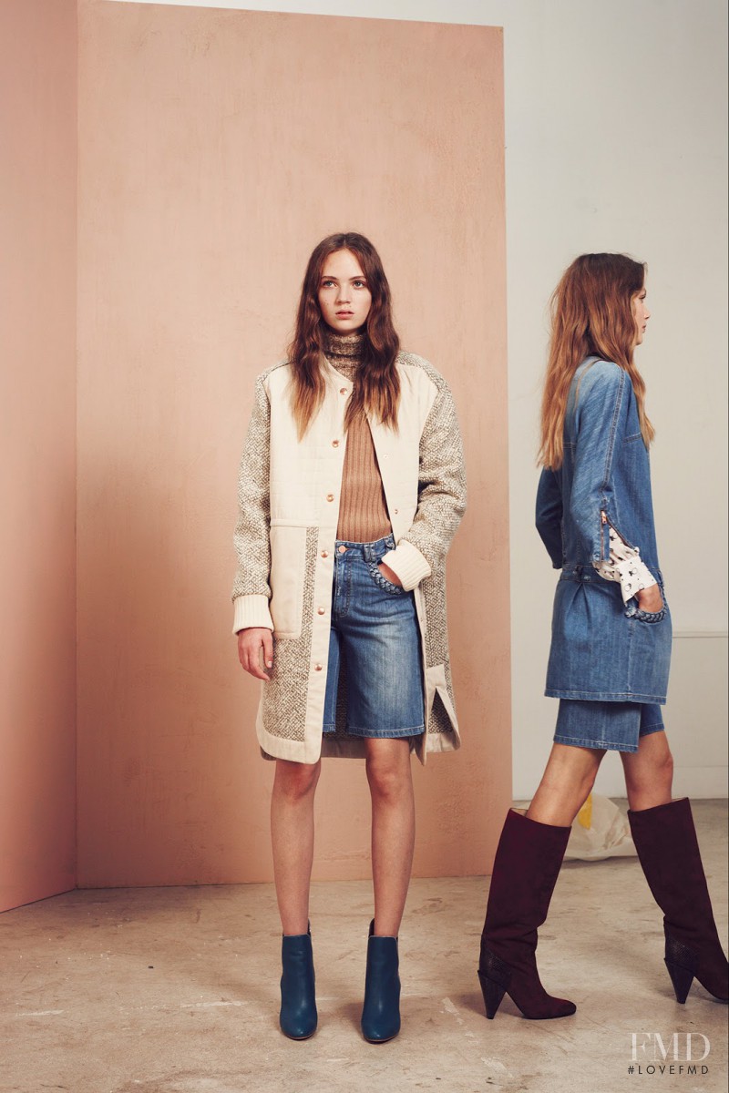 Adrienne Juliger featured in  the See by Chloe fashion show for Pre-Fall 2015