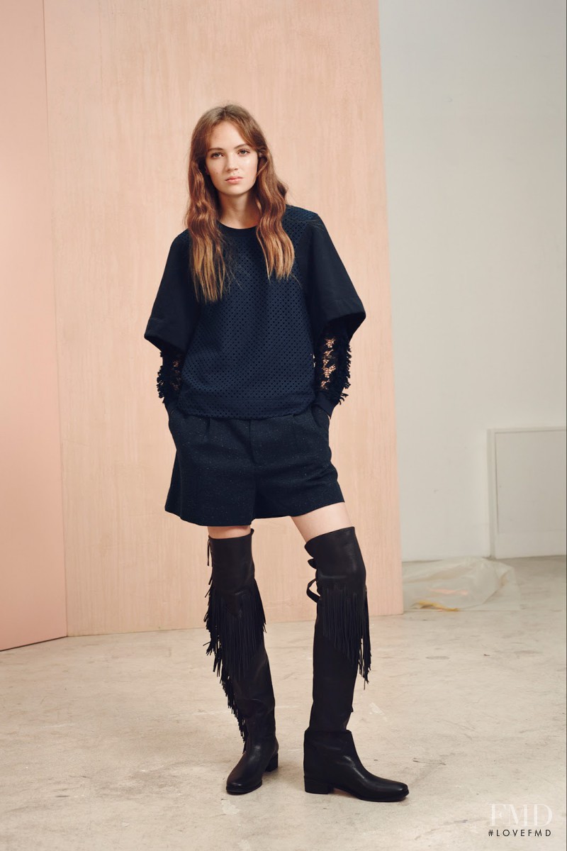 Adrienne Juliger featured in  the See by Chloe fashion show for Pre-Fall 2015