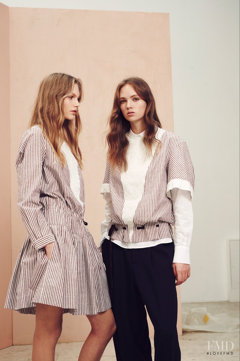 Adrienne Juliger featured in  the See by Chloe fashion show for Pre-Fall 2015