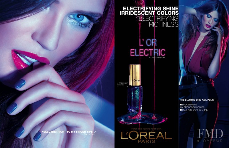 Bianca Balti featured in  the L\'Oreal Paris L\'Or Electric advertisement for Autumn/Winter 2012