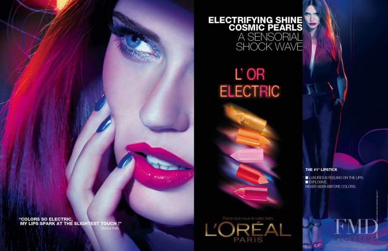 Bianca Balti featured in  the L\'Oreal Paris L\'Or Electric advertisement for Autumn/Winter 2012