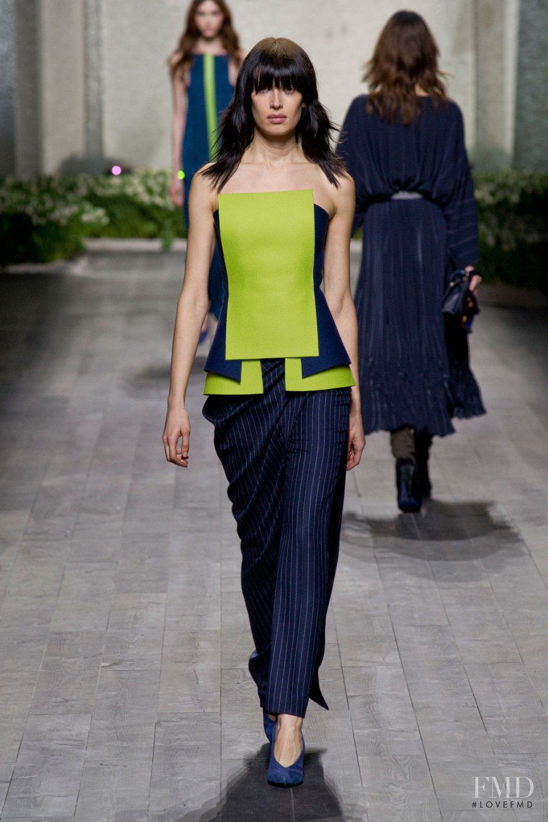 Sabrina Ioffreda featured in  the Vionnet fashion show for Autumn/Winter 2014