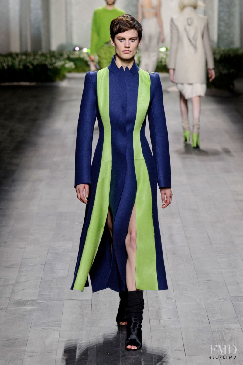 Saskia de Brauw featured in  the Vionnet fashion show for Autumn/Winter 2014