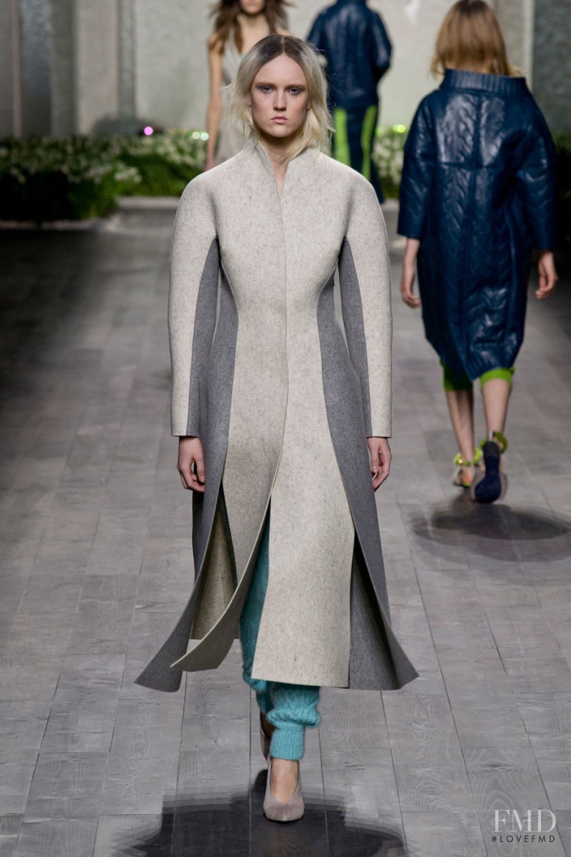 Harleth Kuusik featured in  the Vionnet fashion show for Autumn/Winter 2014
