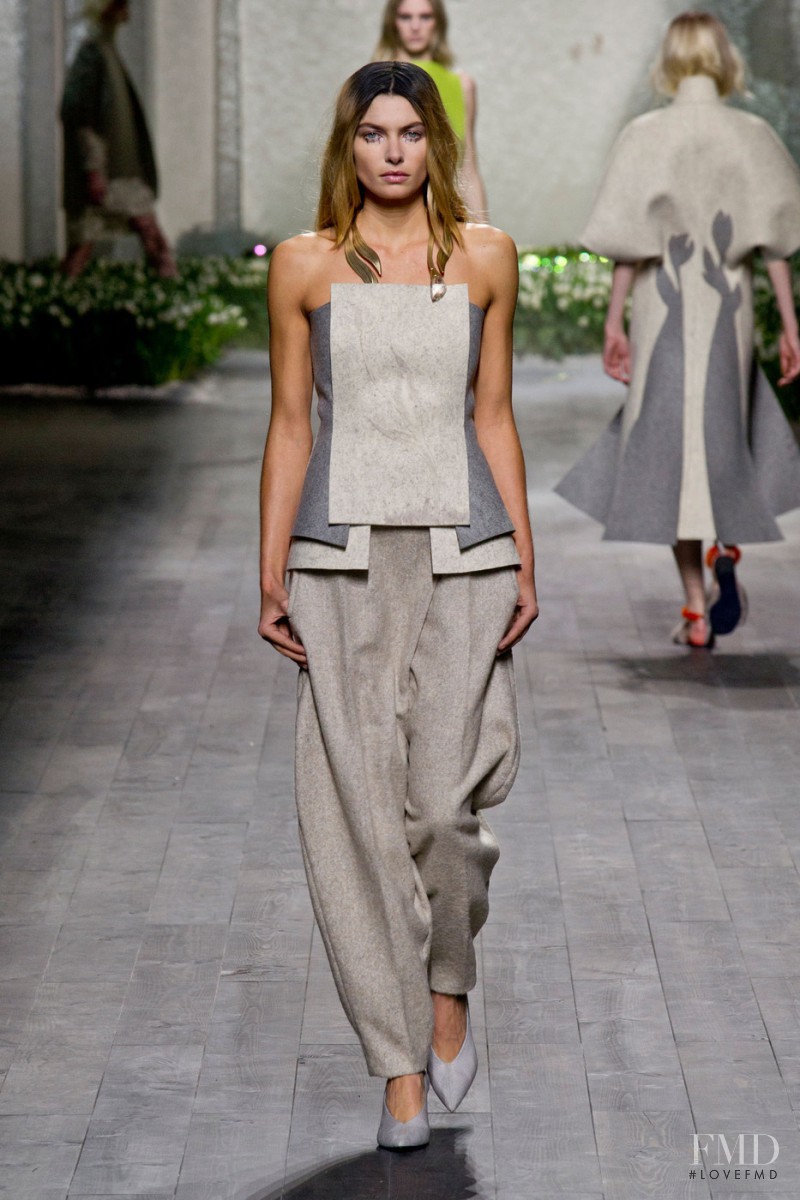 Jessica Hart featured in  the Vionnet fashion show for Autumn/Winter 2014