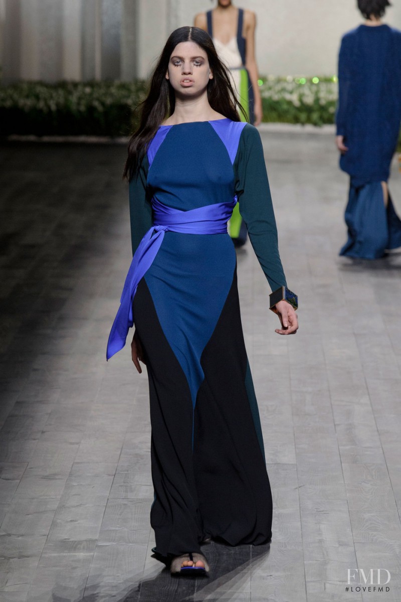 Lily McMenamy featured in  the Vionnet fashion show for Autumn/Winter 2014