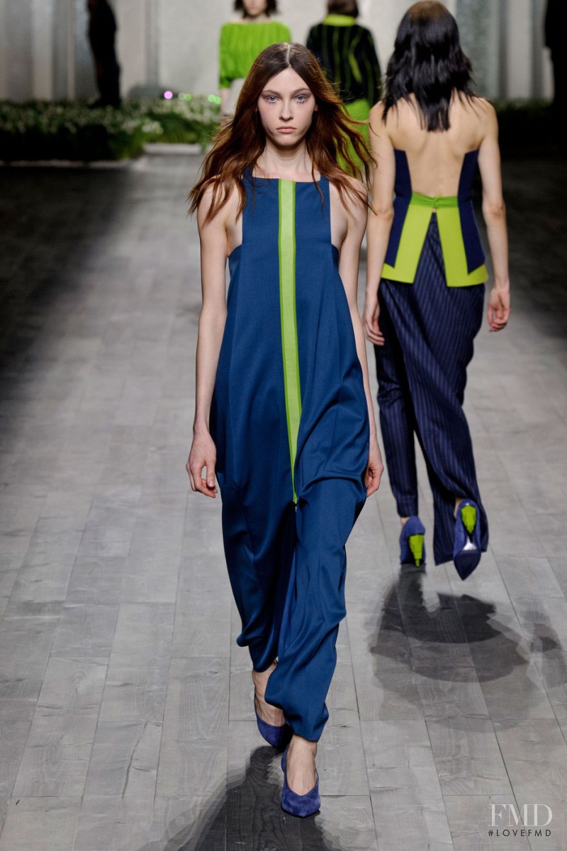 Lera Tribel featured in  the Vionnet fashion show for Autumn/Winter 2014