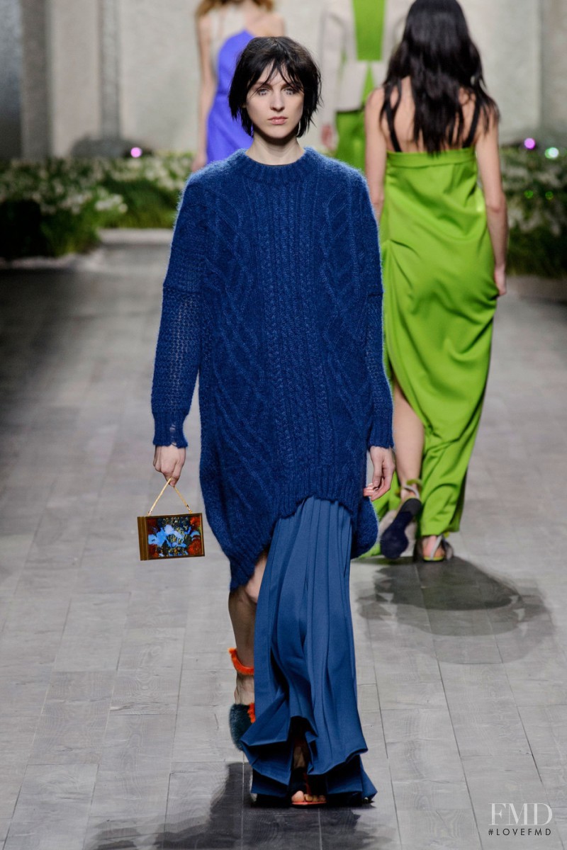 Lida Fox featured in  the Vionnet fashion show for Autumn/Winter 2014
