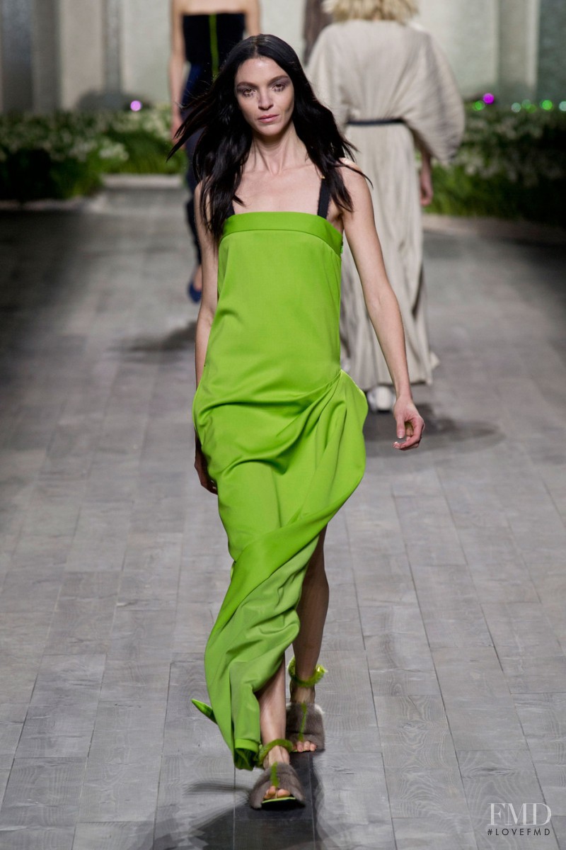 Mariacarla Boscono featured in  the Vionnet fashion show for Autumn/Winter 2014