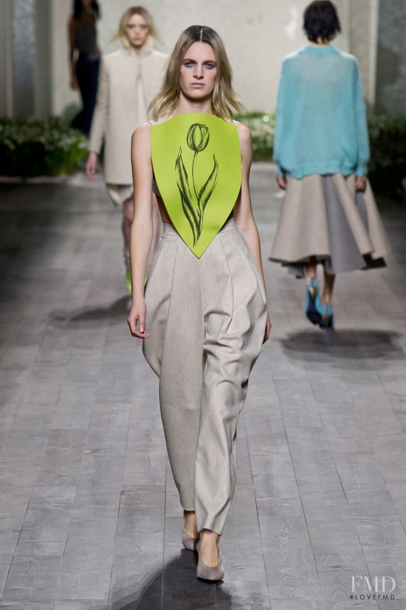 Ashleigh Good featured in  the Vionnet fashion show for Autumn/Winter 2014