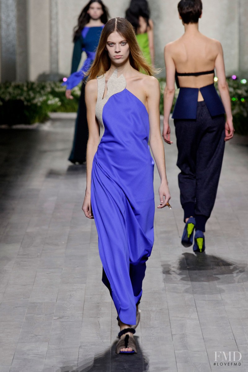 Lexi Boling featured in  the Vionnet fashion show for Autumn/Winter 2014