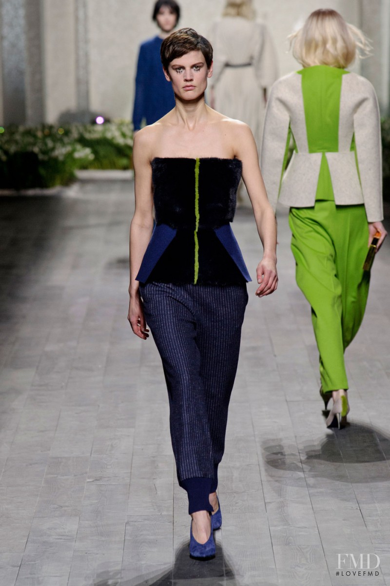 Saskia de Brauw featured in  the Vionnet fashion show for Autumn/Winter 2014