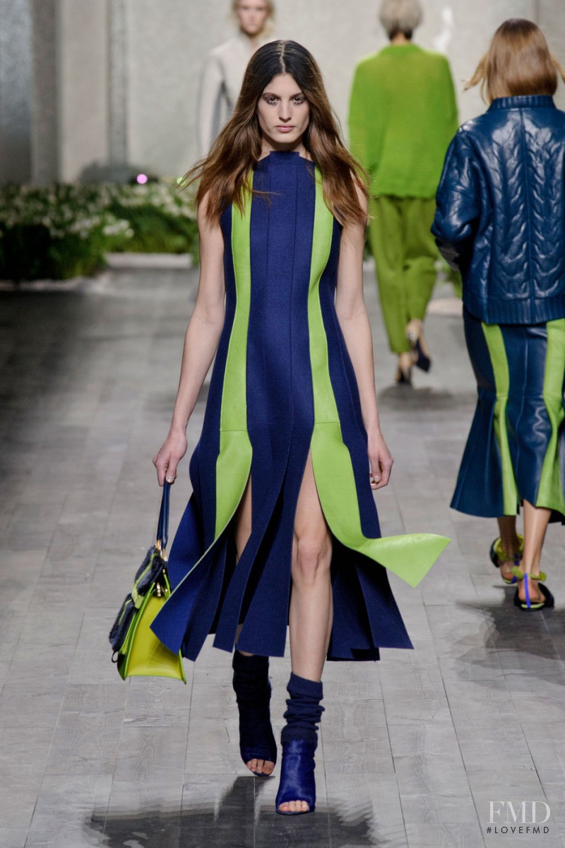Elodia Prieto featured in  the Vionnet fashion show for Autumn/Winter 2014