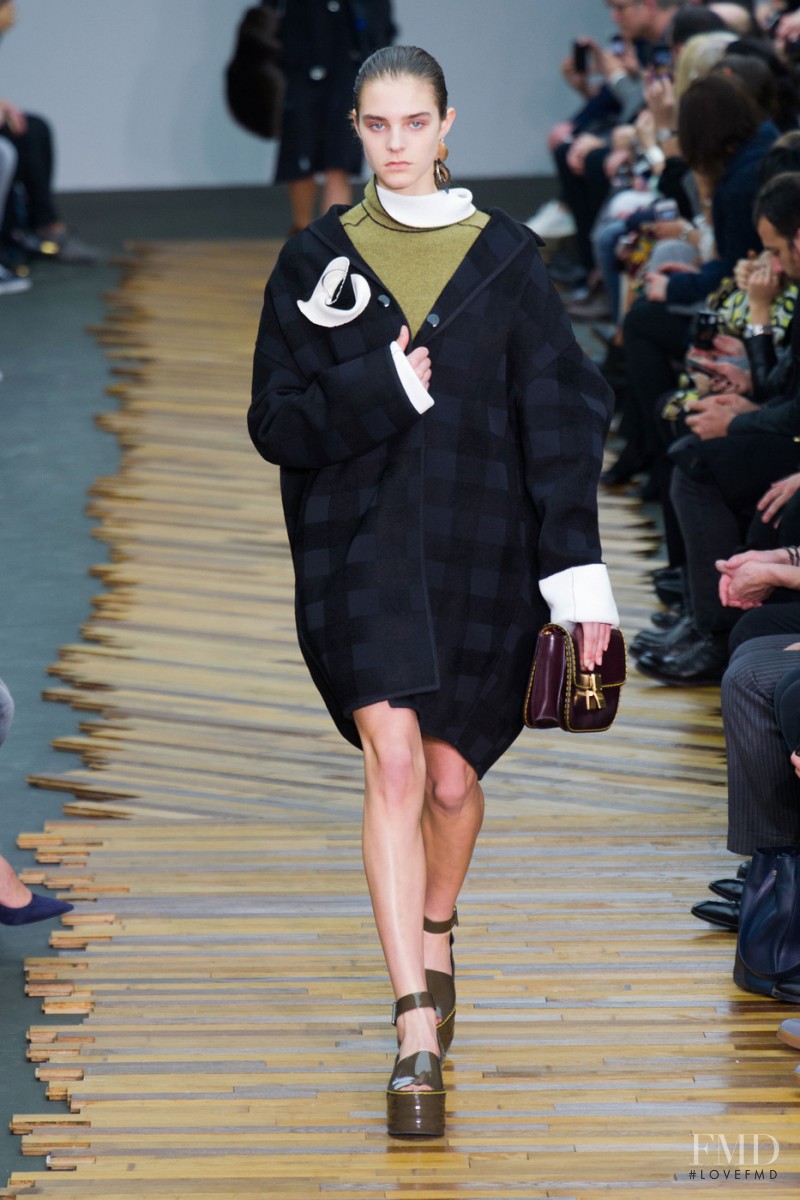 Olivia David featured in  the Celine fashion show for Autumn/Winter 2014