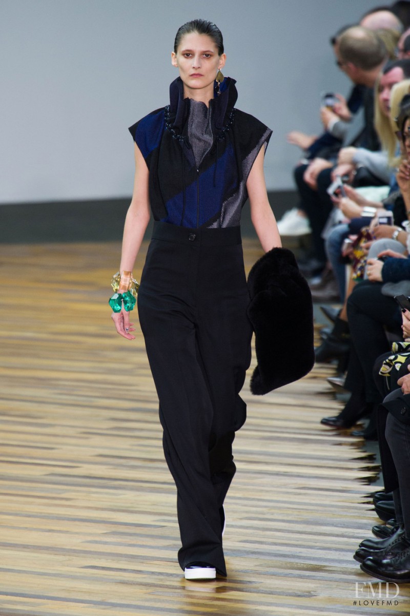Marie Piovesan featured in  the Celine fashion show for Autumn/Winter 2014