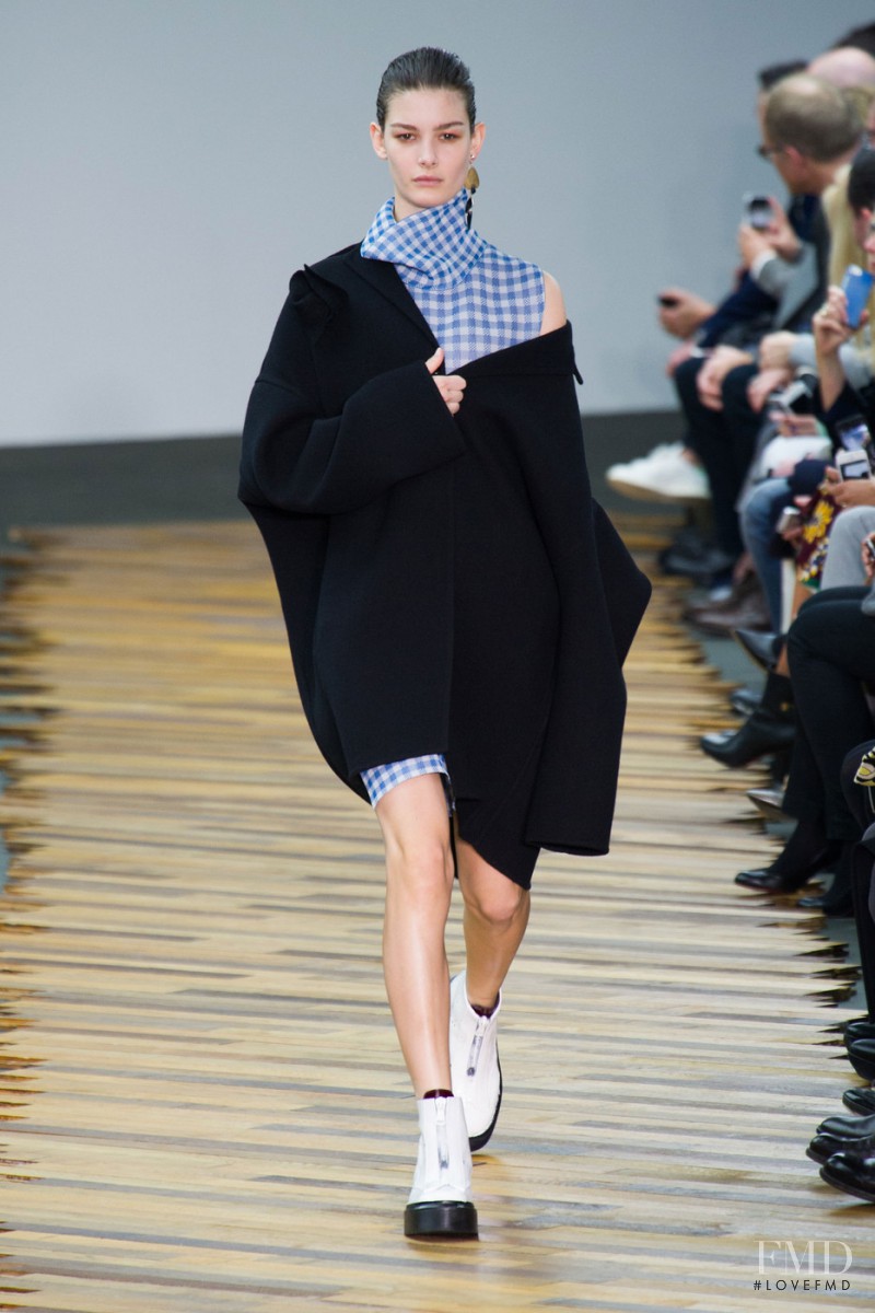 Ophélie Guillermand featured in  the Celine fashion show for Autumn/Winter 2014