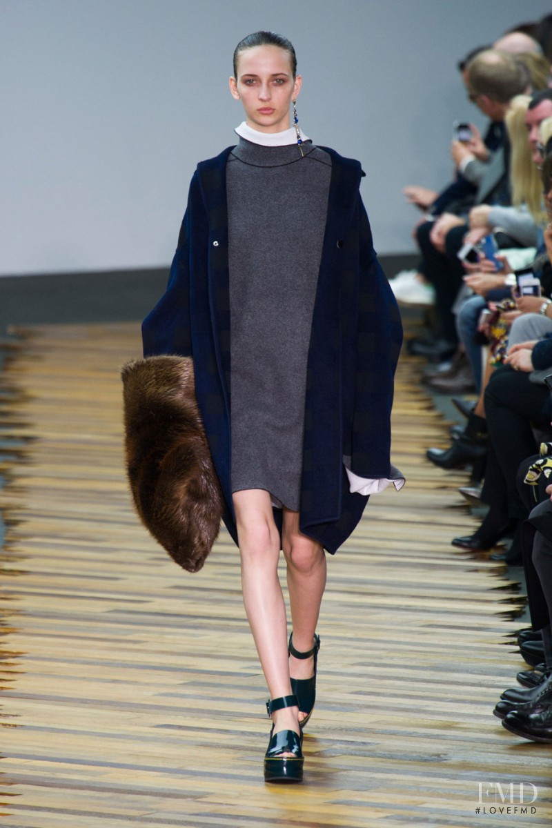 Waleska Gorczevski featured in  the Celine fashion show for Autumn/Winter 2014
