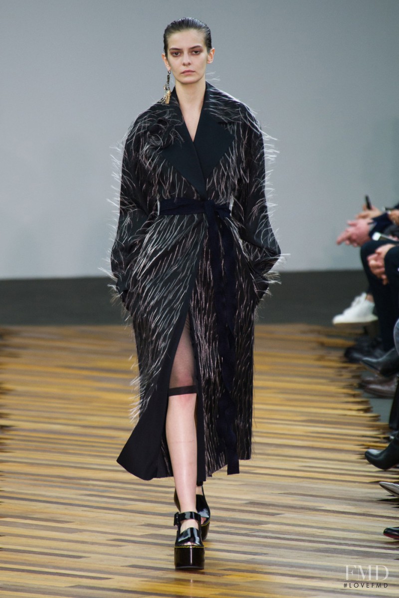 Dasha Denisenko featured in  the Celine fashion show for Autumn/Winter 2014