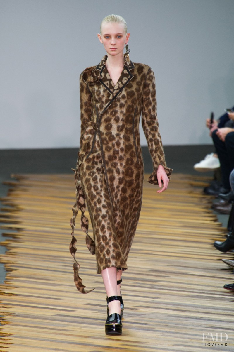 Nastya Sten featured in  the Celine fashion show for Autumn/Winter 2014