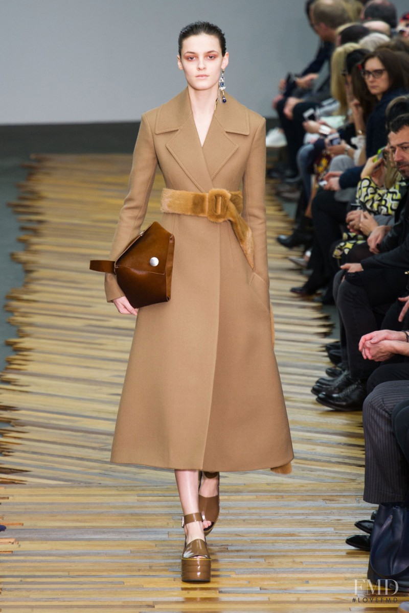 Kremi Otashliyska featured in  the Celine fashion show for Autumn/Winter 2014