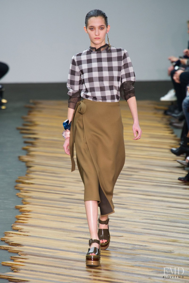 Emma Waldo featured in  the Celine fashion show for Autumn/Winter 2014